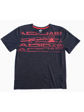 adidas Aeroready Active Short Sleeve Crew Neck Black T-Shirt Youth Size XL 18-20